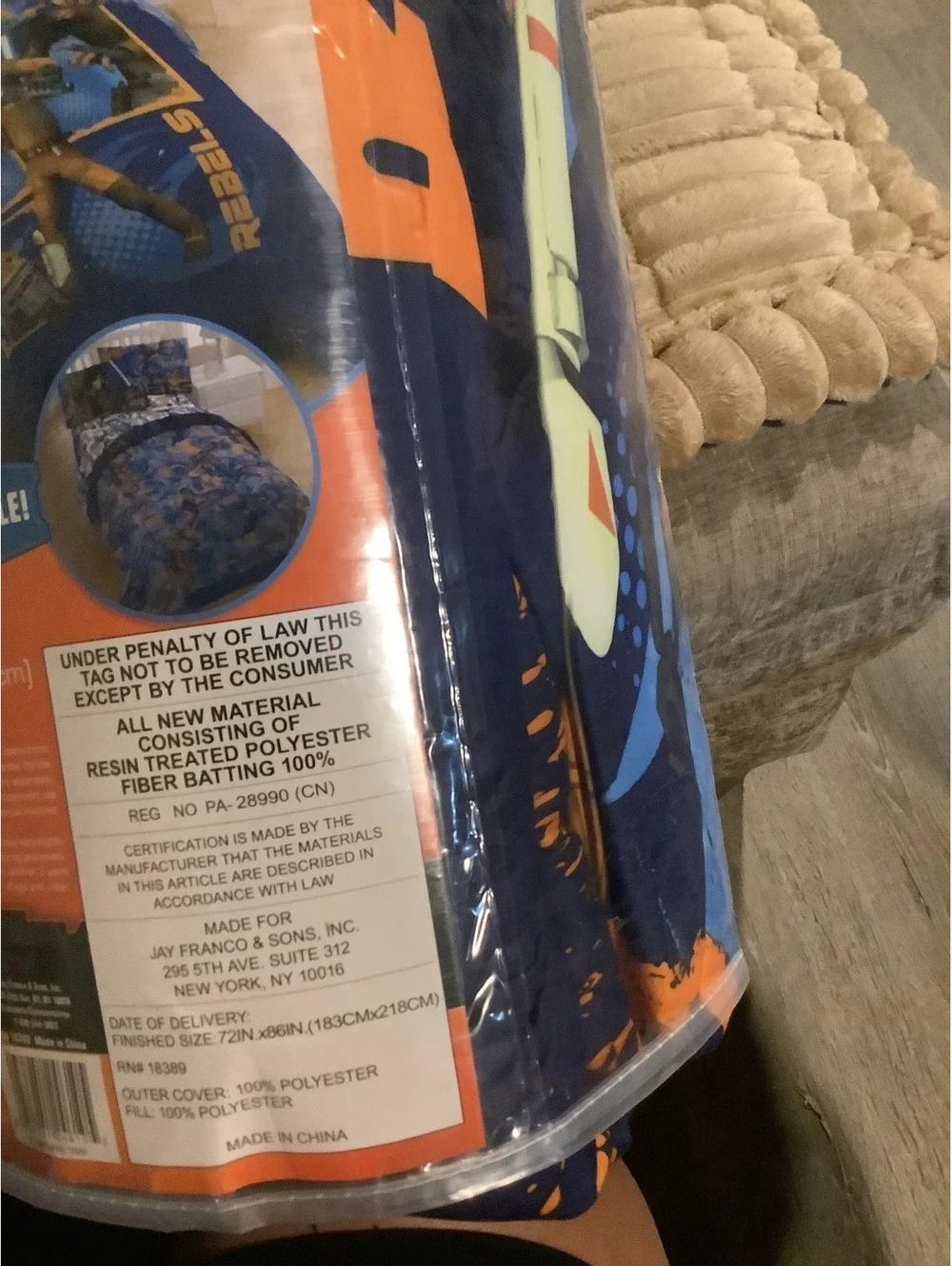 Star Wars Rebels Twin/Full Reversible Comforter